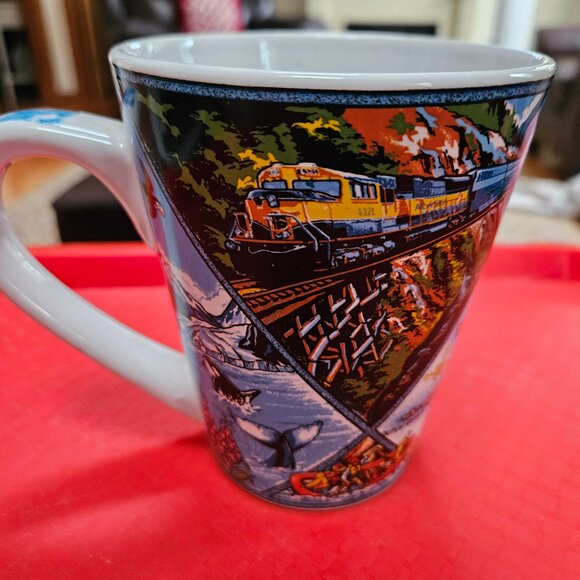 vintage artic circle coffee mug Alaska luxury train - Picture 5 of 9